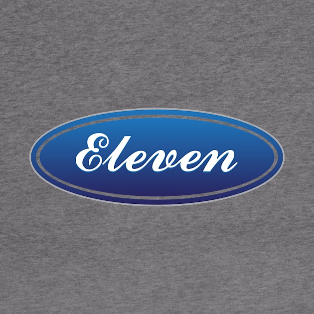 Stranger Things Eleven Ford Logo by Rebus28